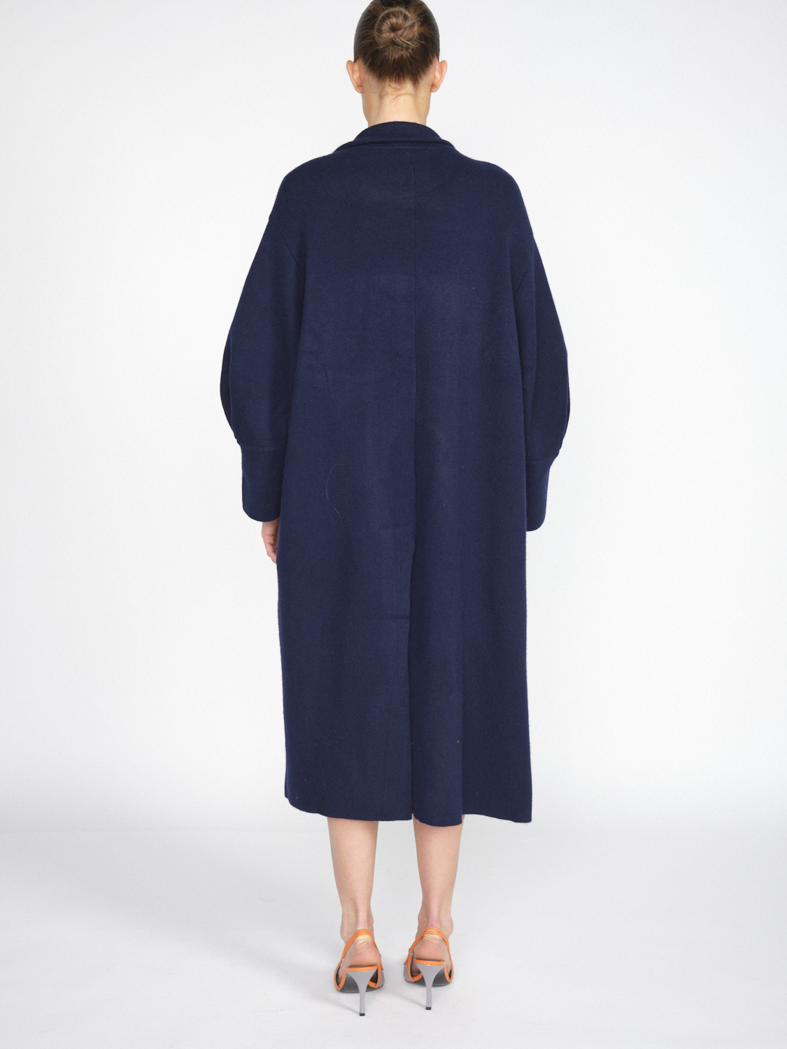 Lisa Yang Eileen - Long cashmere cardigan  marine One Size
