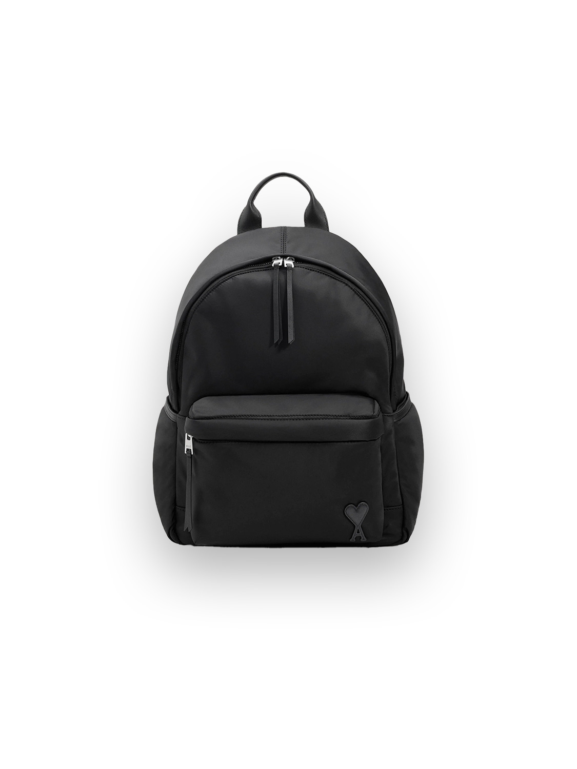 Ami Paris Black nylon canvas backpack black One Size Ami Paris Black nylon canvas backpack black One Size
