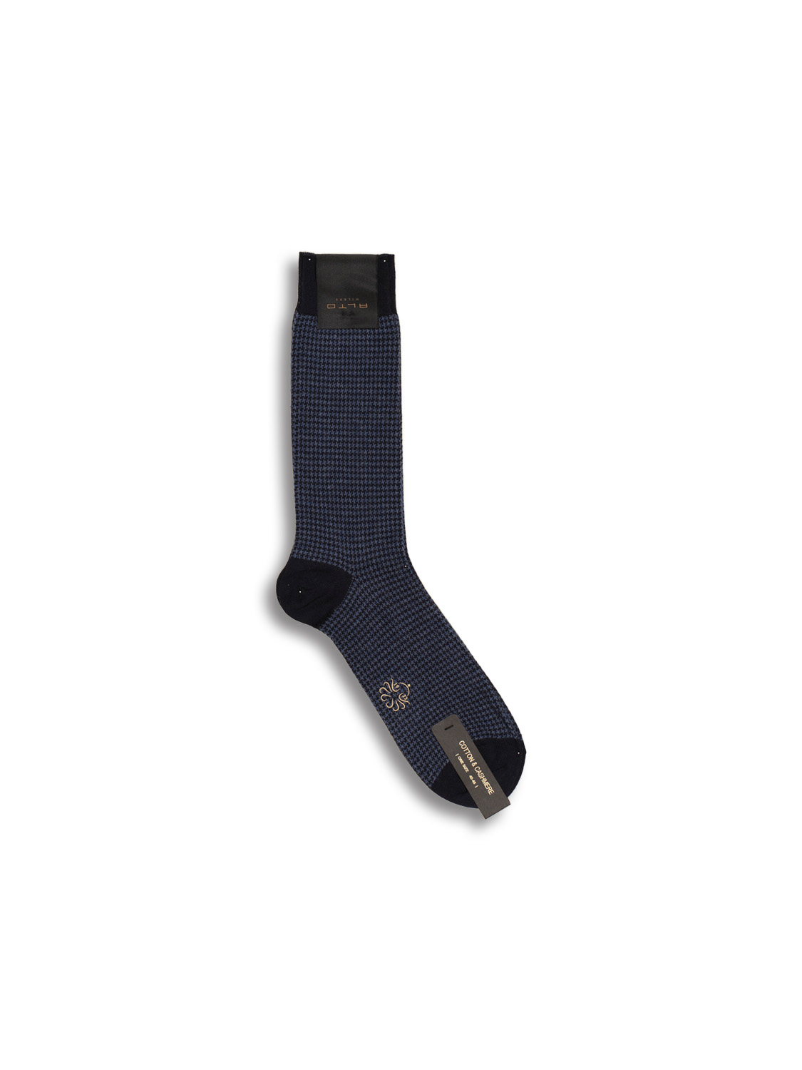 Alto  Bombay Uomo Corto - Socken mit kleinem Karomuster  blau One Size