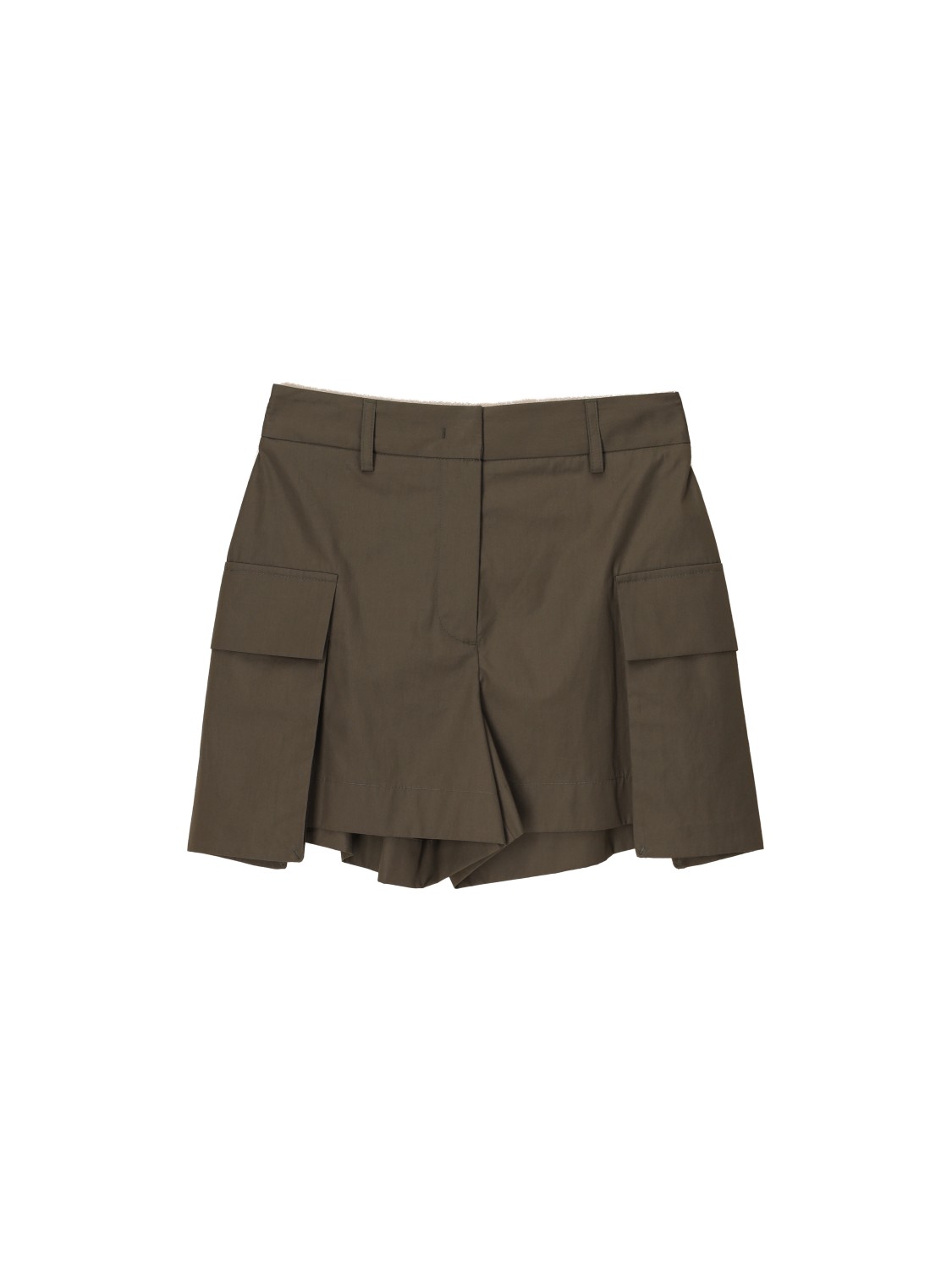 Pantaloncini in cotone in stile cargo