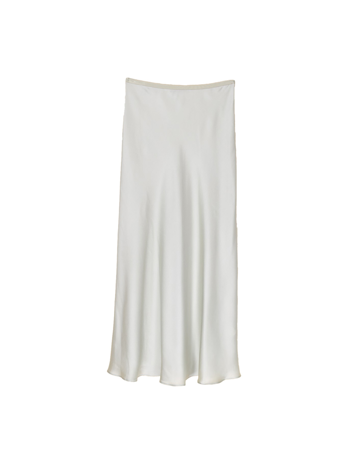 SIYU Lisos Seda – Federleichter Satin-Midirock mint 34