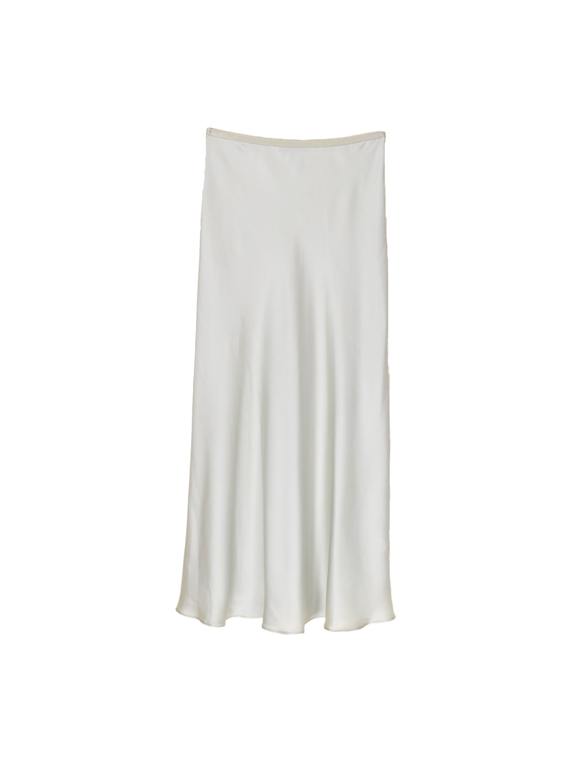 Lisos Seda - Featherlight satin midi skirt 