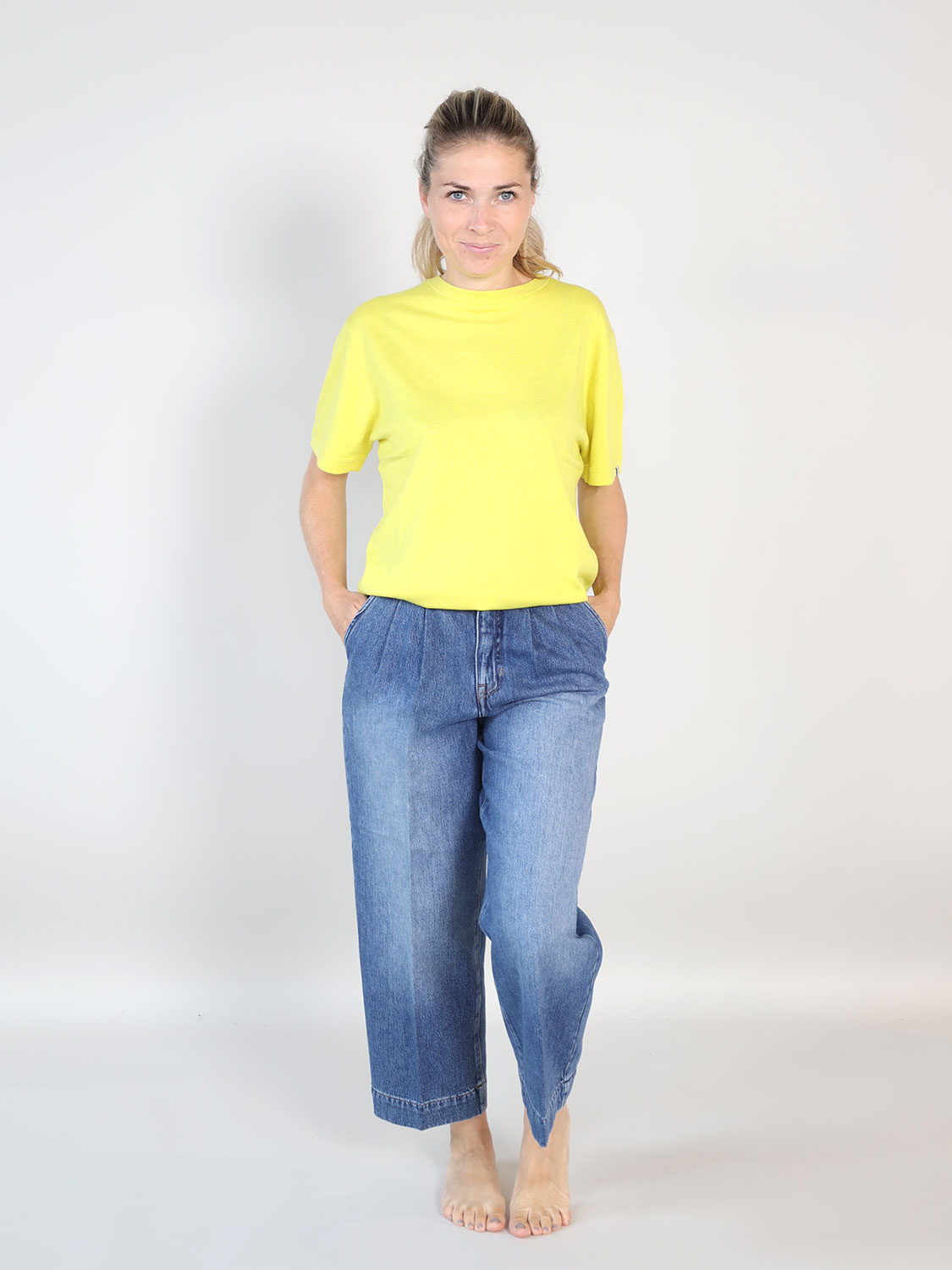 Extreme Cashmere N°268 Cuba – Shirt aus Baumwoll-Cashmere-Mix gelb One Size