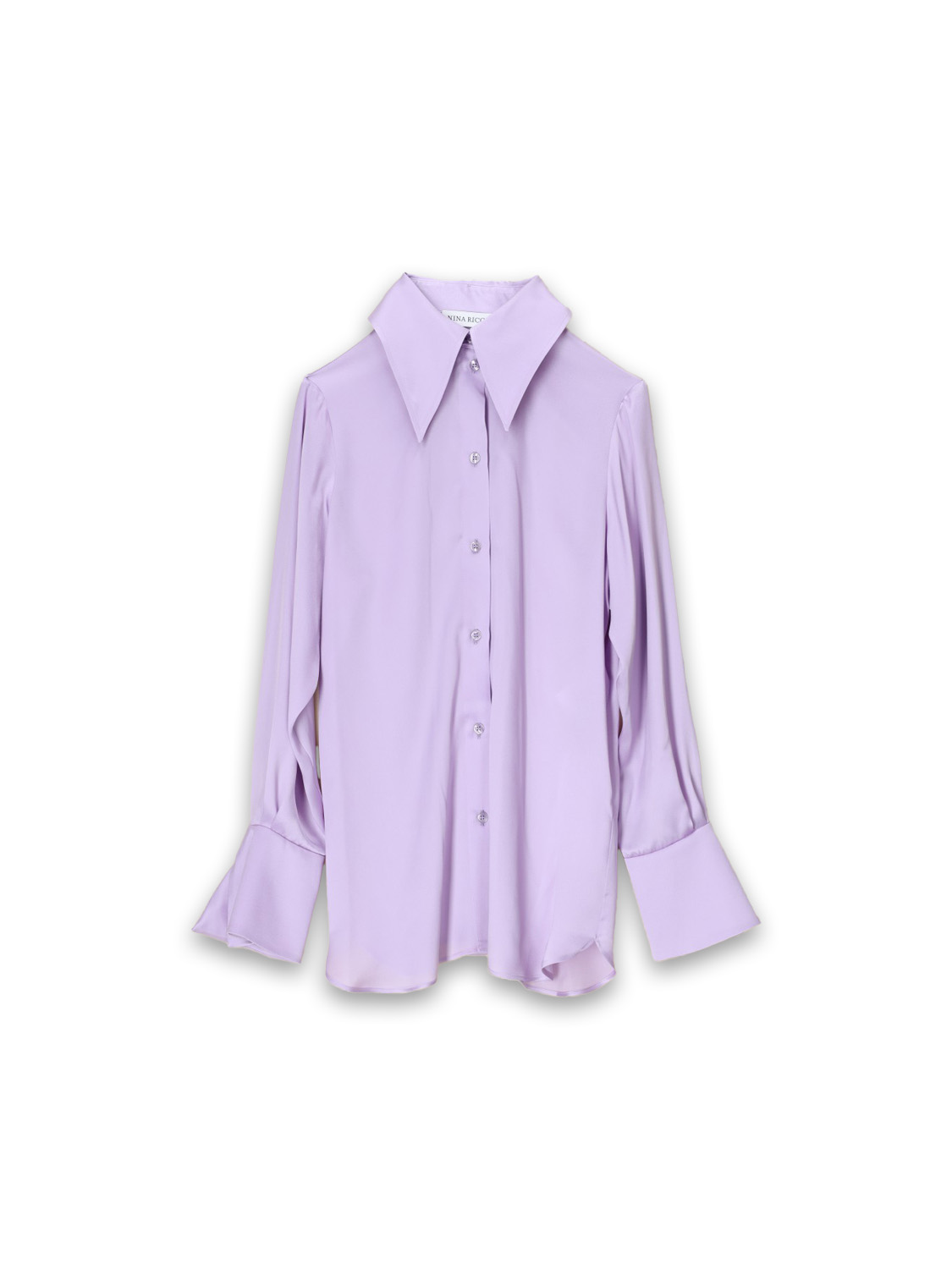 Nina Ricci Oversized satin blouse   lila 38