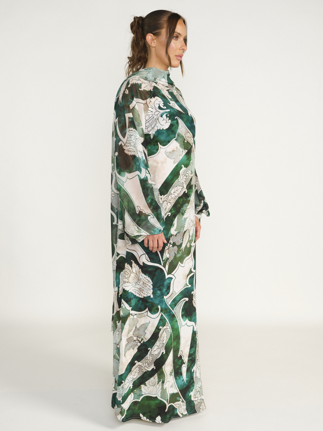 For restless sleepers Arpocrate - Maxi dress with pattern design green S