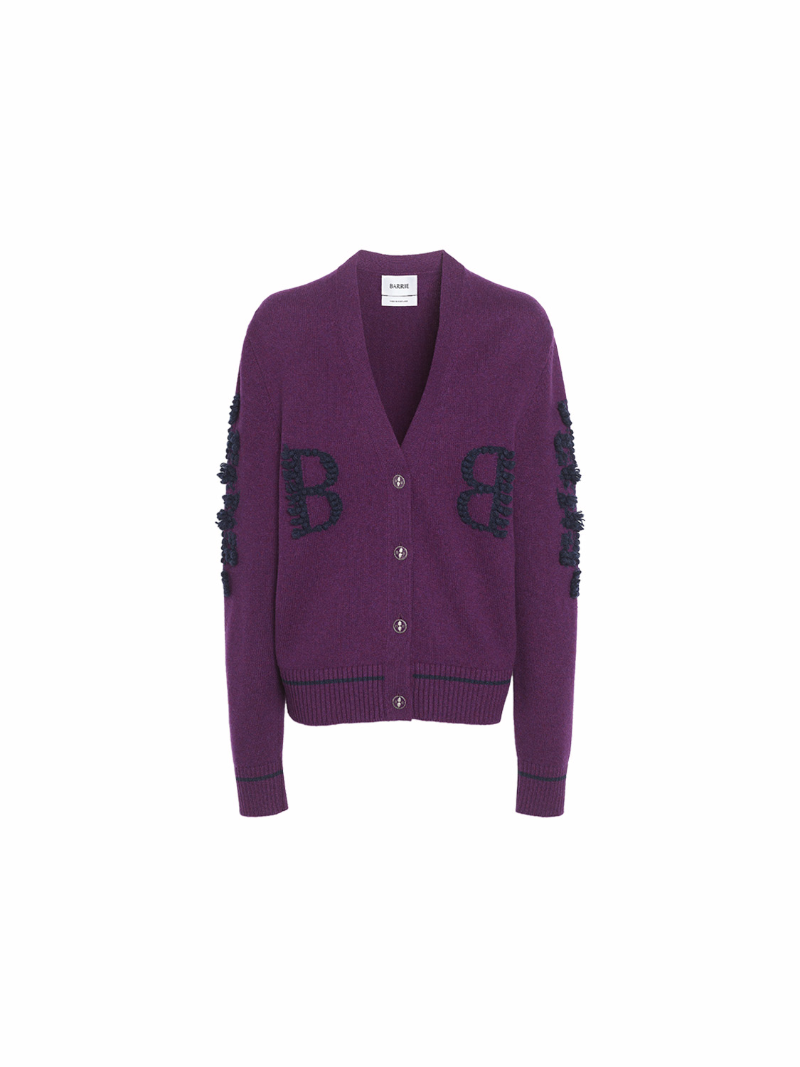 Barrie Thistle League Cardigan – Cashmere-Cardigan lila L