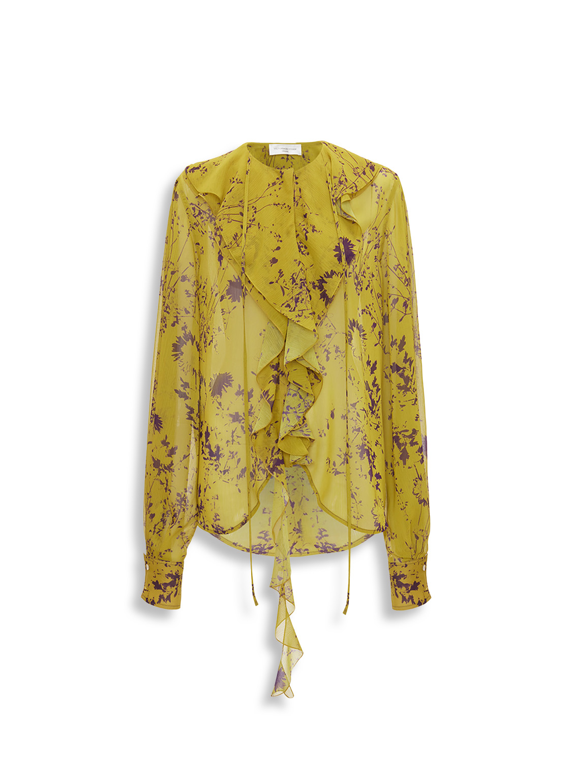 Romantic Blouse - Wide falling blouse with ruffle flounce 