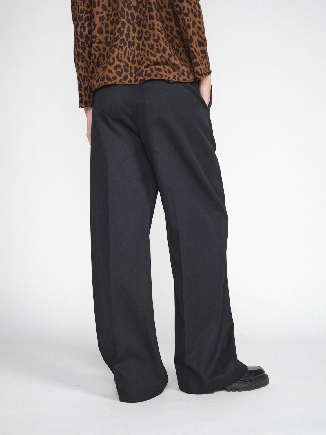 Nili Lotan Johan - Pantalon large et fluide   noir 34