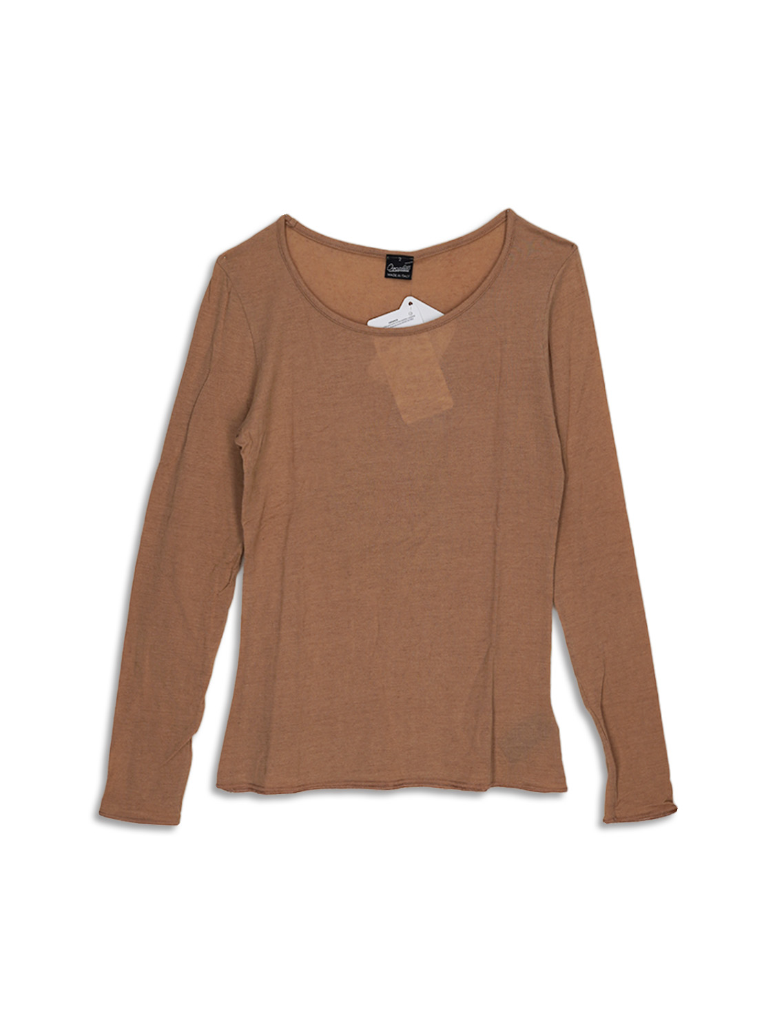 Sweater with cashmere portion