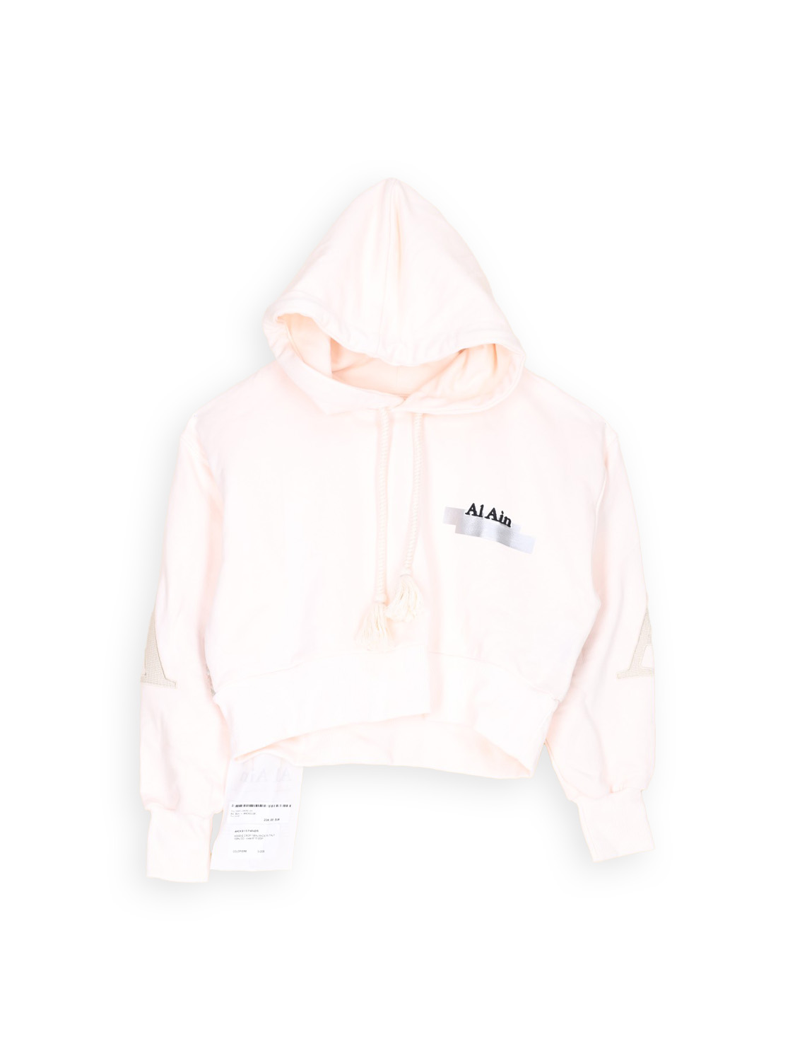 Al Ain Ahox - Cropped Hoodie mit Muster  creme S/M