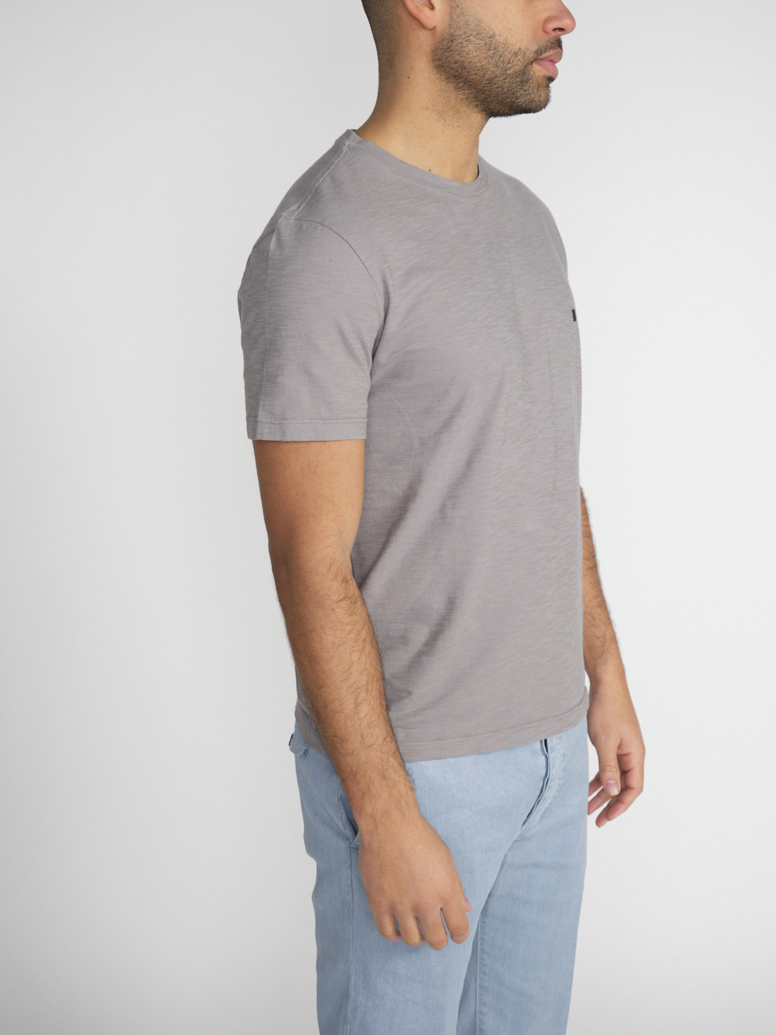 Dondup Leichtes T-Shirt aus Baumwolle 	  gris M