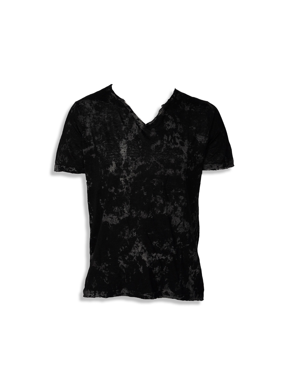 Maglia Serafino - T-shirt with batik pattern