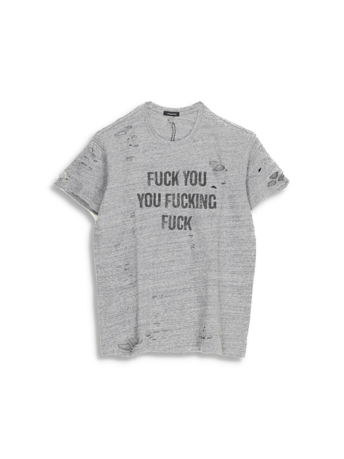 F . U Ripped -  Print-Shirt im Destroyed-Look