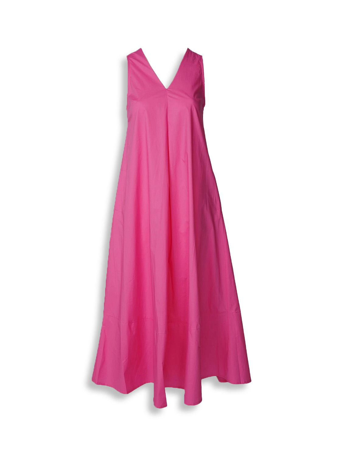 Roberto Collina Abito - maxi vestido acampanado de algodón blau L Roberto Collina Abito - maxi vestido acampanado de algodón blau L