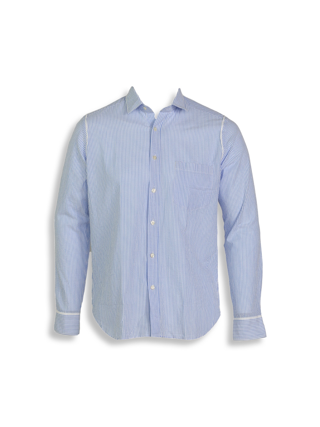 Long sleeve striped cotton shirt