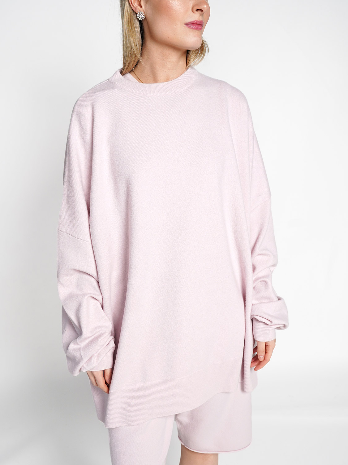 Extreme Cashmere N°246 Juna – Oversized Cashmere Pullover   rosa One Size