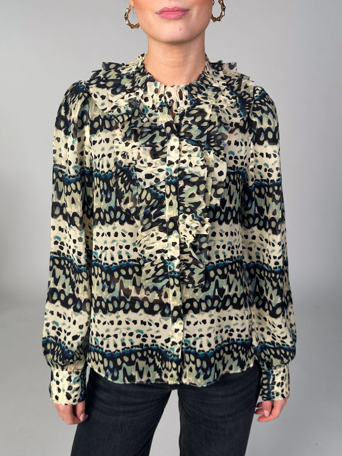 Ulla Johnson Clio – blouse with a playful pattern 36 mehrfarbig Ulla Johnson Clio – blouse with a playful pattern 36 mehrfarbig