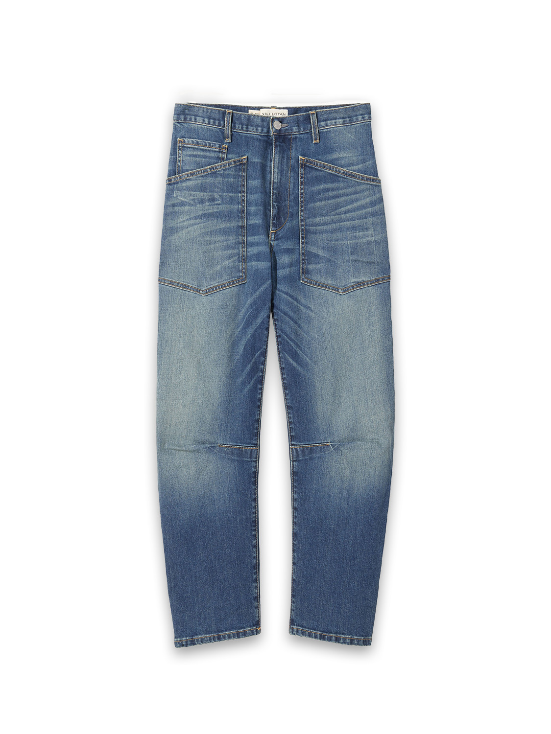 Shon Pant – Stretchige Culotte-Jeans im Cargo-Stil 	 