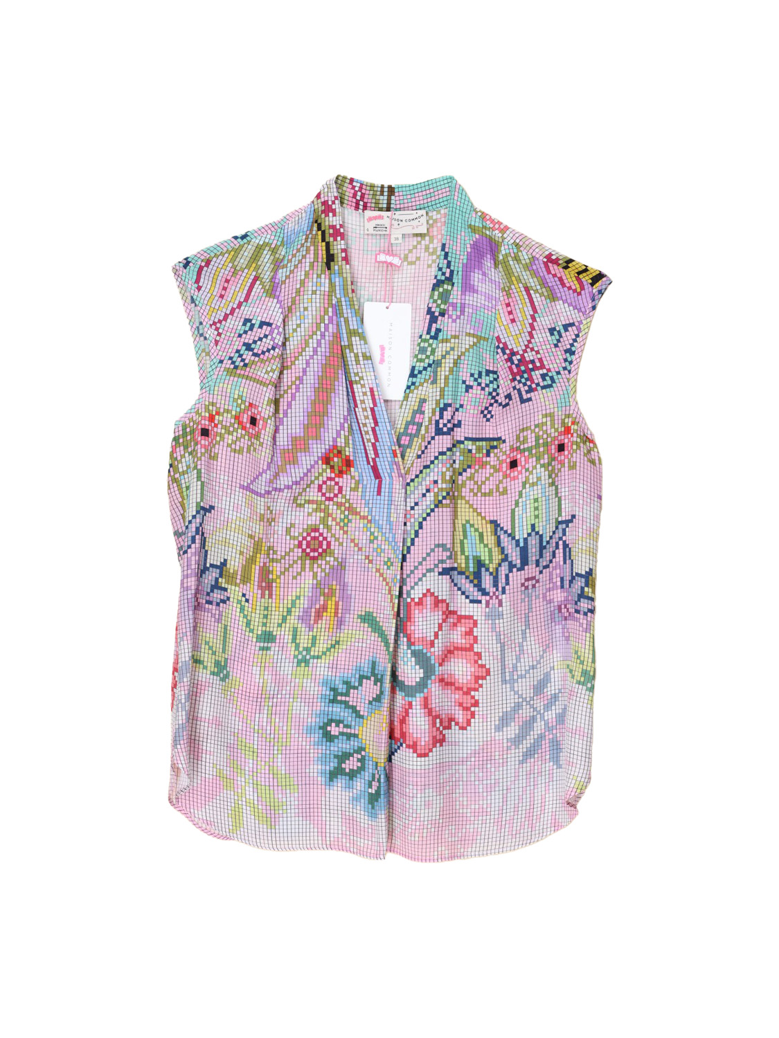 Blouse with box pattern 