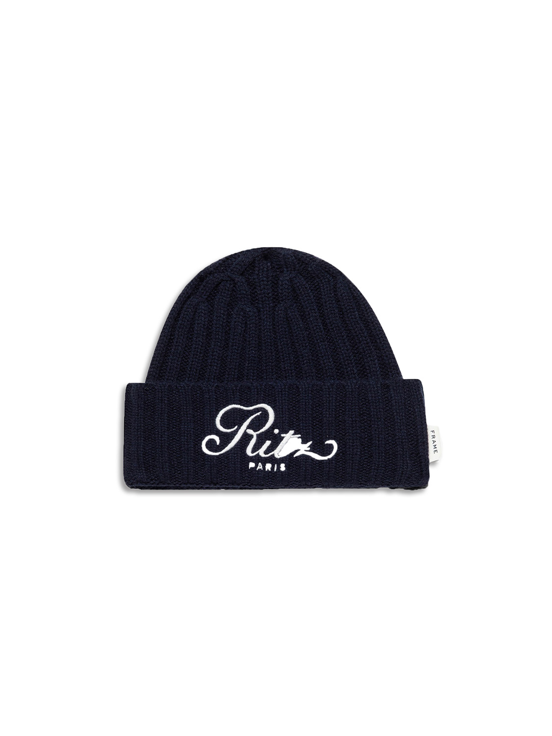 Ritz Cashmere Beanie - Beanie with Ritz Paris embroidery in cashmere