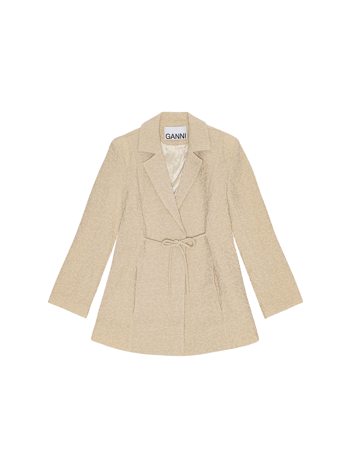 Textured Blazer mit Binde-Detail	 