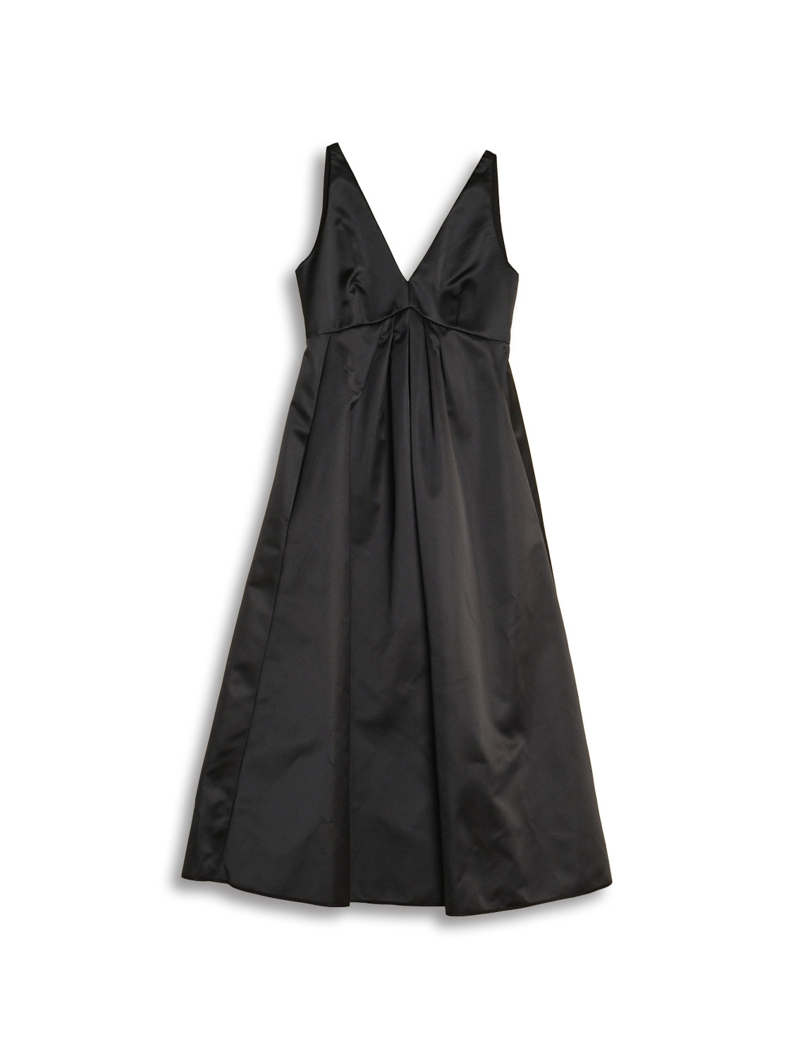 A-line midi dress with V-neckline