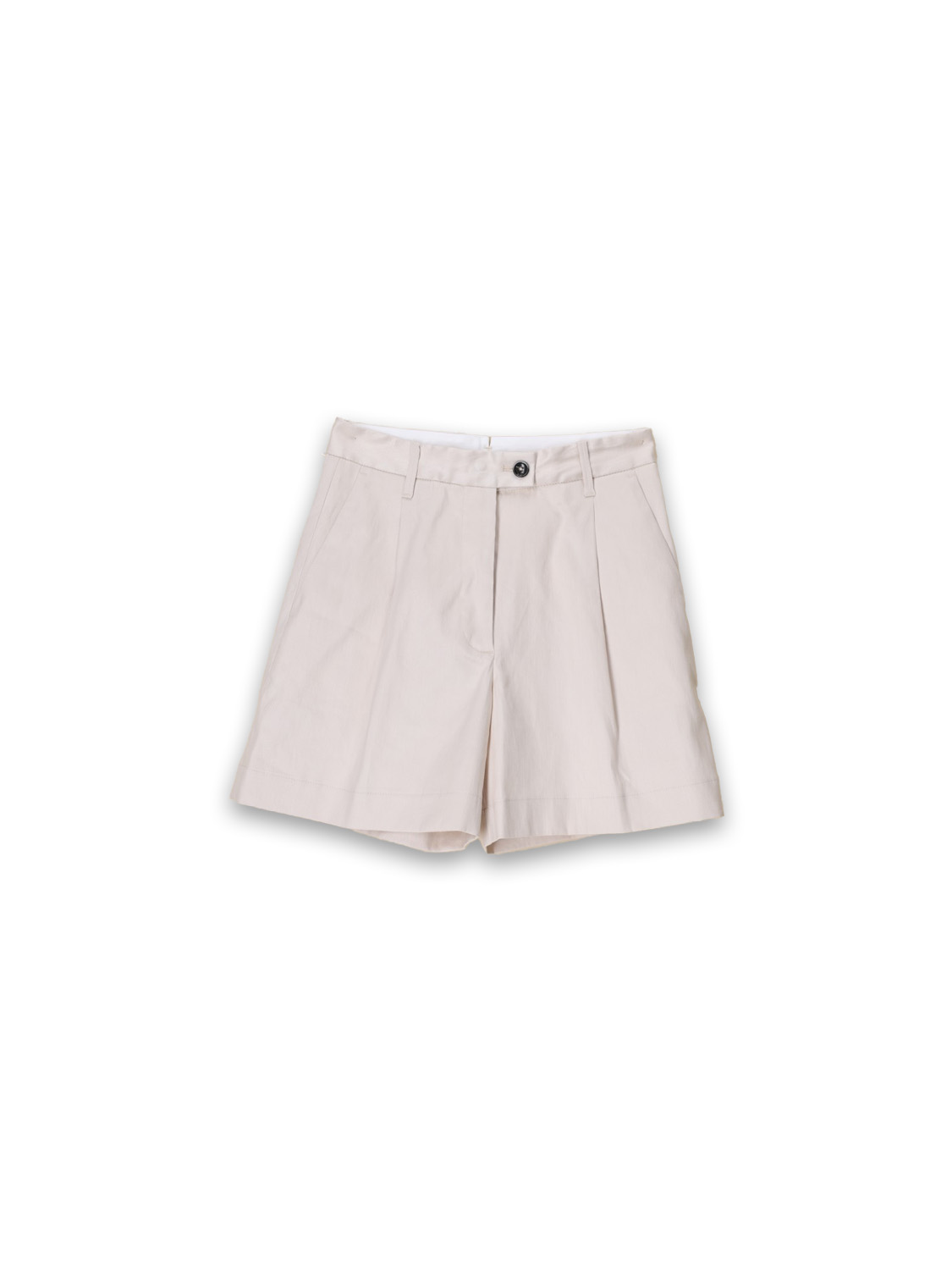 nine in the morning Rita – Shorts aus Leinen-Baumwoll-Mix   creme 26