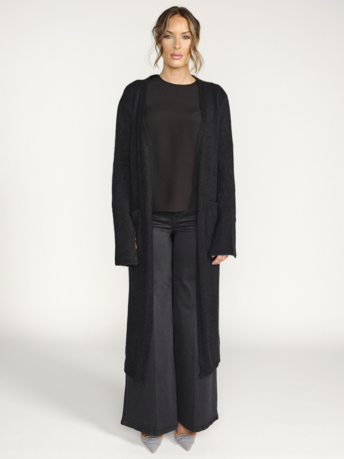 Antonia Zander Nuri - Oversized cardigan in cashmere black XS