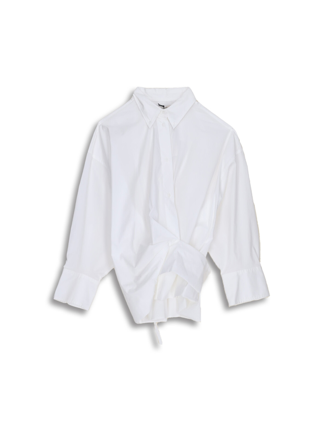 Poplin - Classic blouse with tie detail