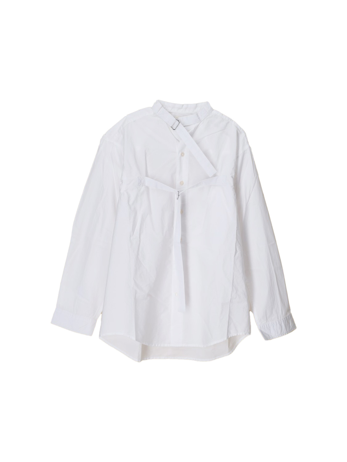 R13 Seamless - Oversized blouse with belt details  white XS