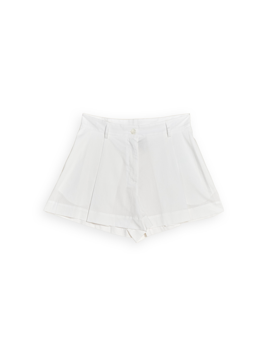 Semicouture Shorts with pleat details  white 34