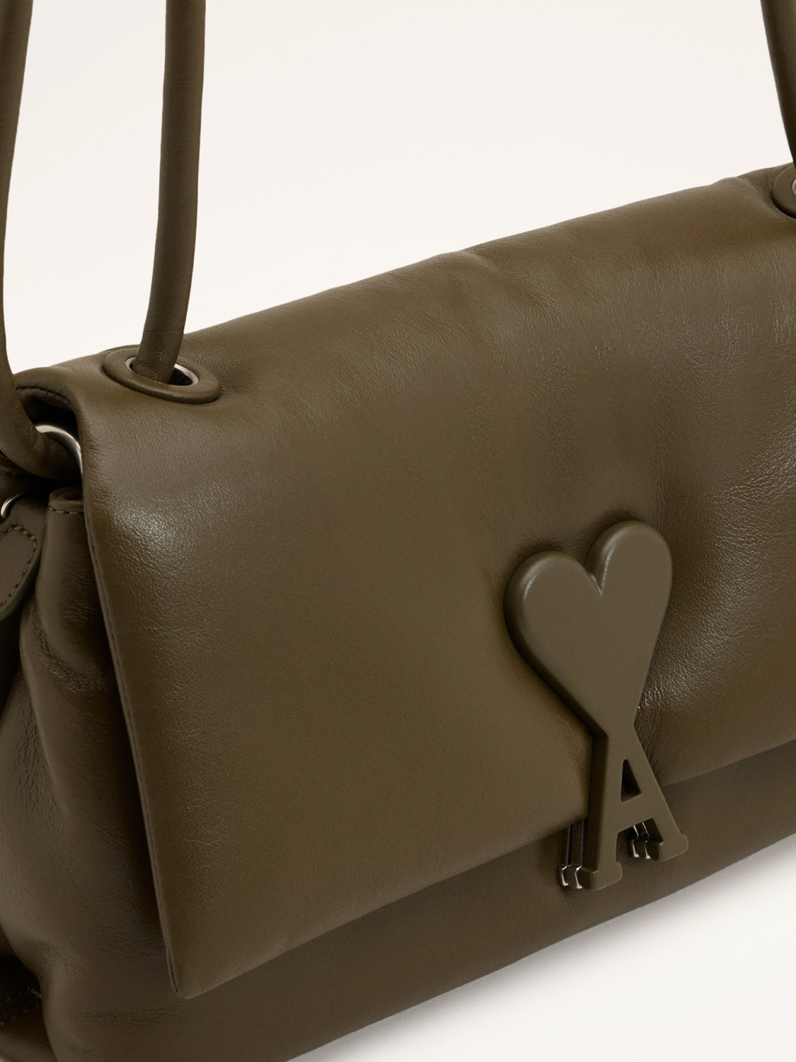 Ami Paris  Leather bag brown One Size