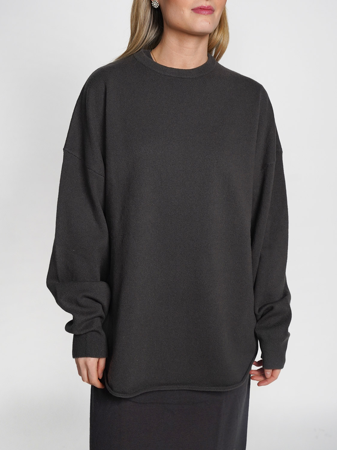 Extreme Cashmere N°53 Crew Hop  – Oversized Cashmere Pullover   braun Talla única