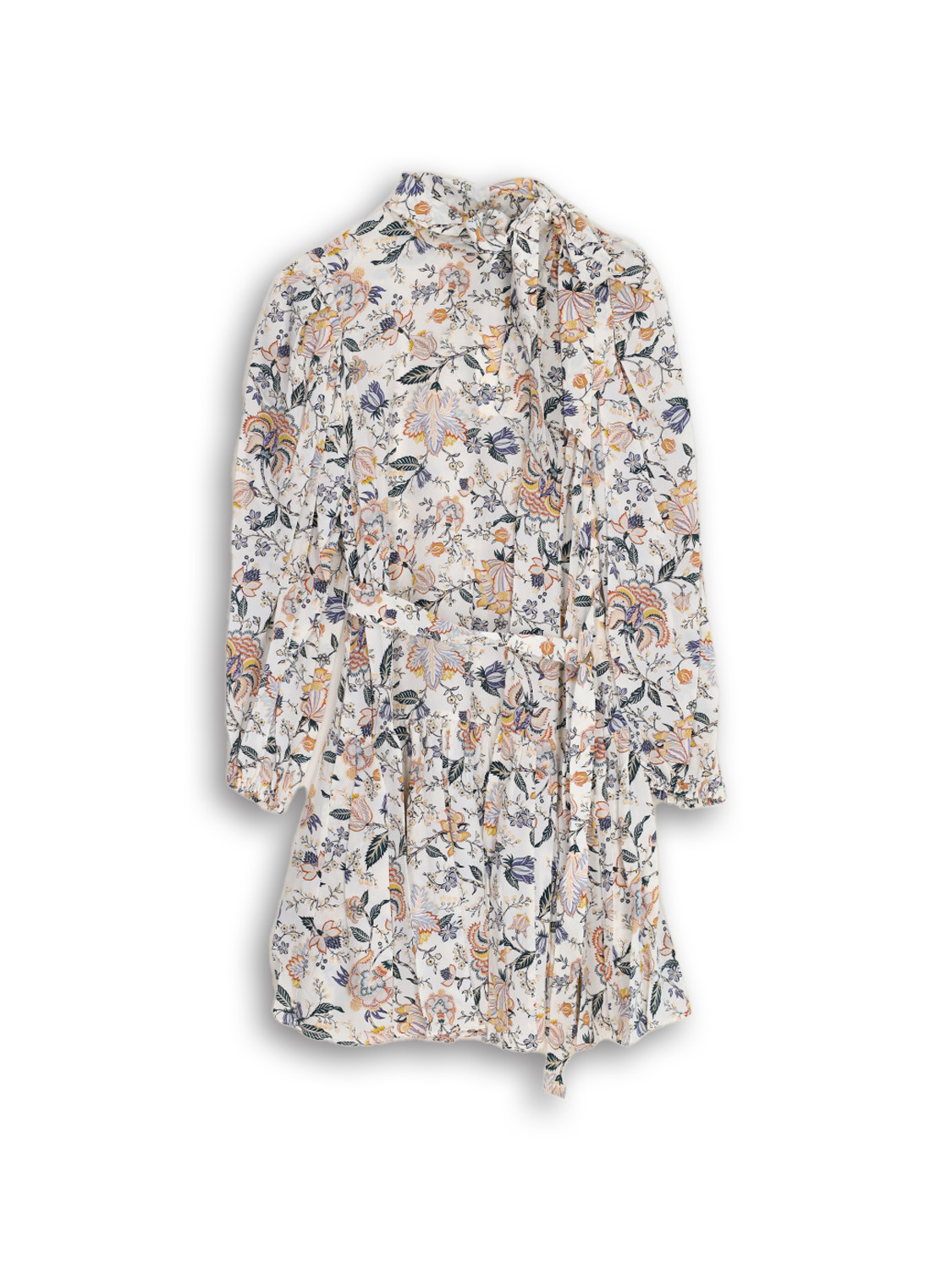 Ulla Johnson Lula - Robe midi en soie à imprimé floral beige 36