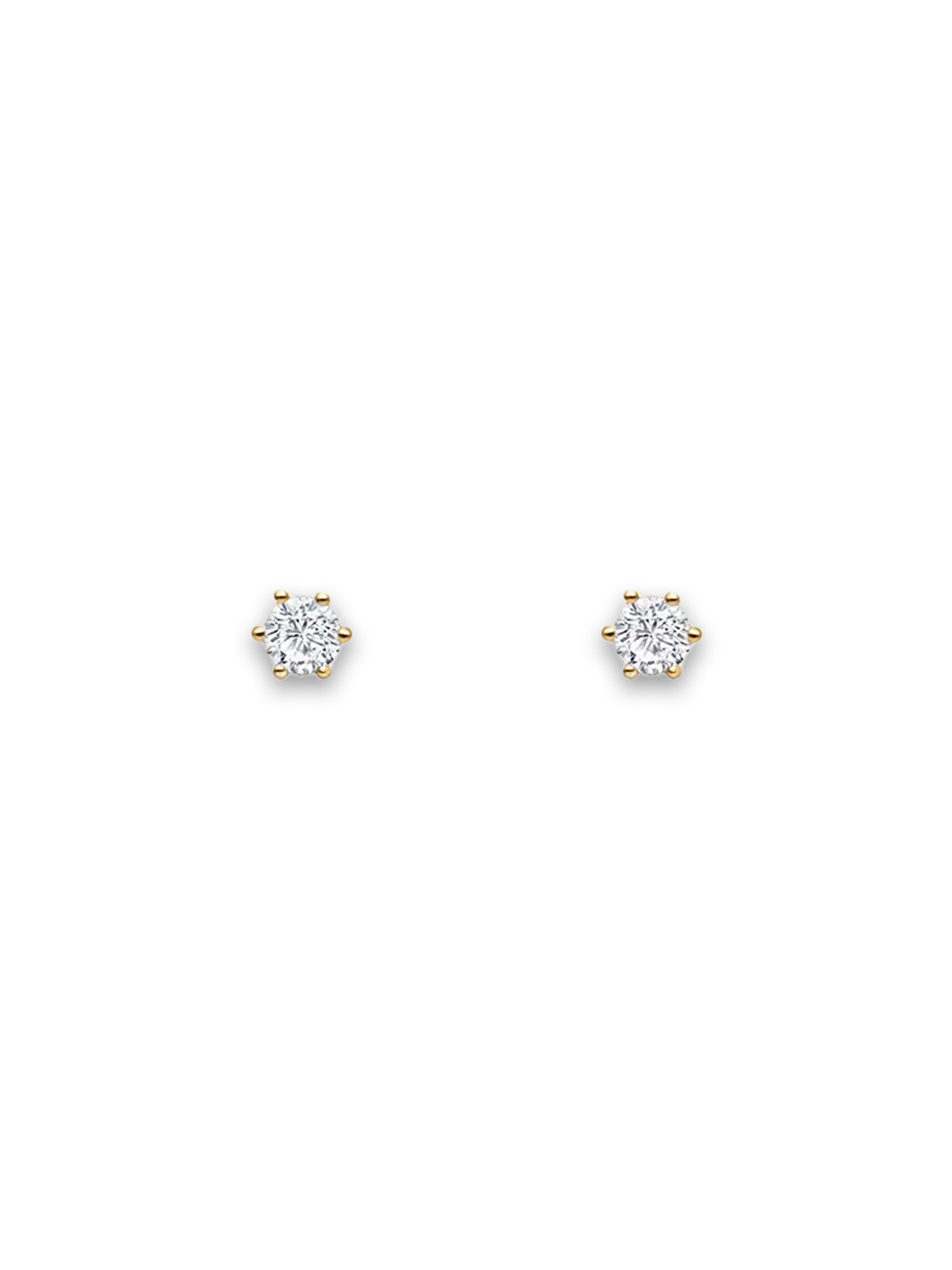 Reflect mini - Diamanten Ohrstecker gelbgold One Size