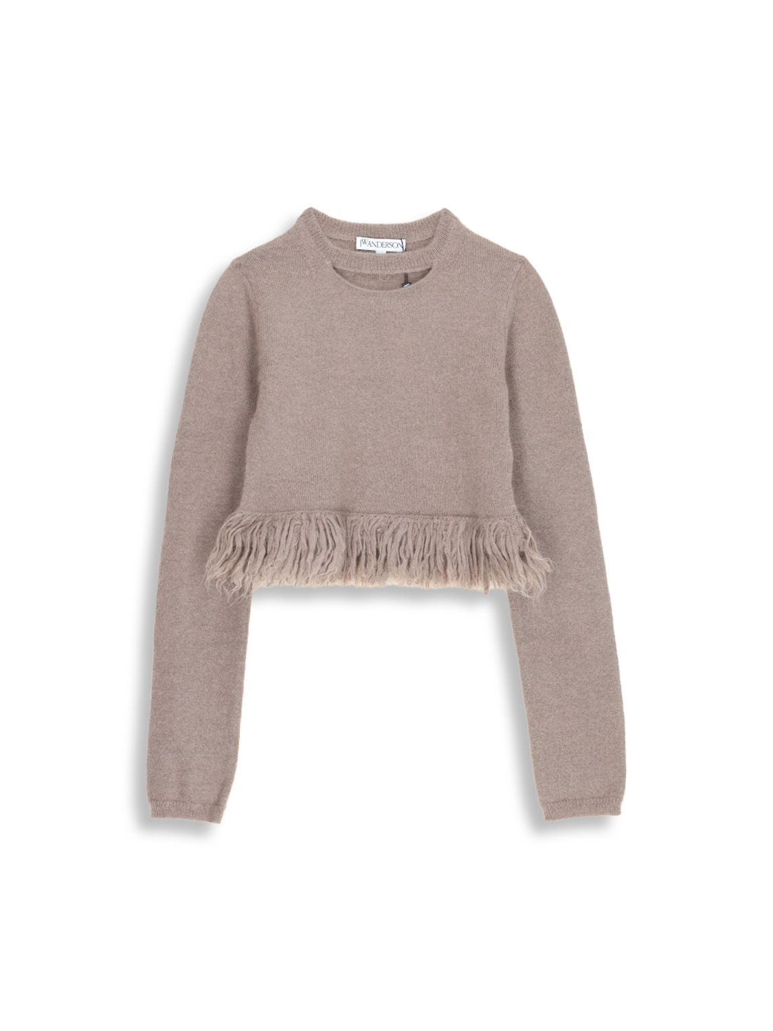Loop Hem - Knitted sweater with fringed hem in mohair