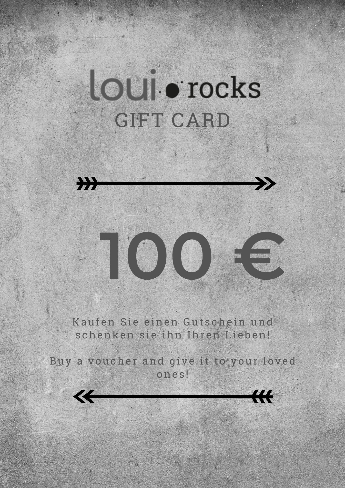 voucher loui rocks 100€