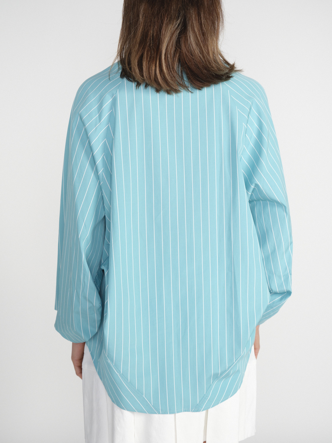 Odeeh Blouse with white Stripes   green 38