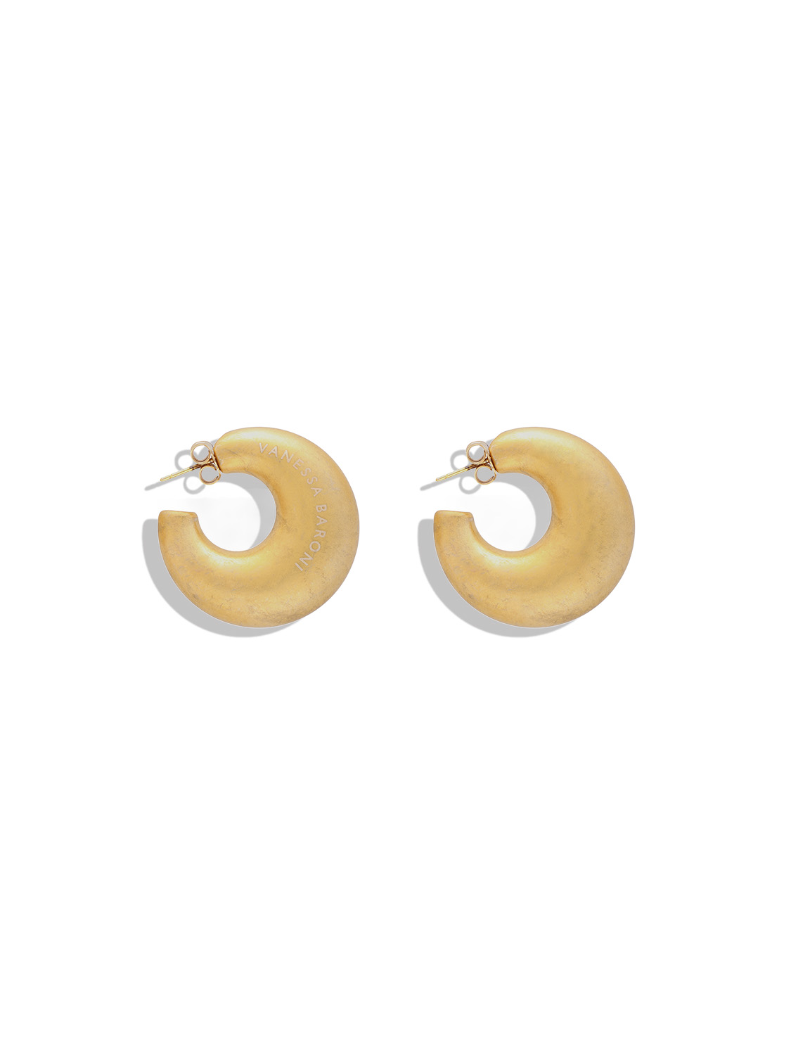 Moon Earring - ear studs in creole shape