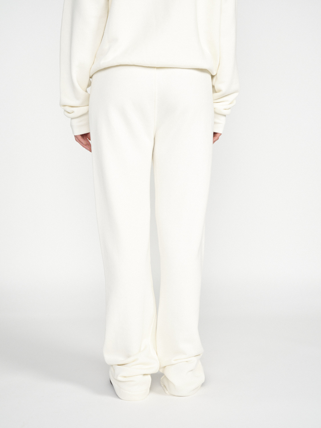 Eterne Straight-Leg Sweatpant aus Baumwolle  crema S