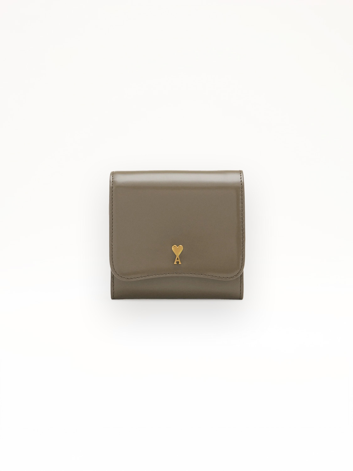 Glazed leather wallet