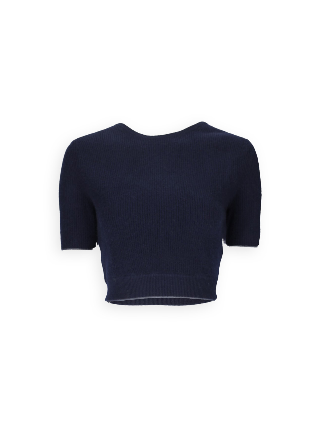 Josefina - Short sleeve cashmere jumper with cut-out 
