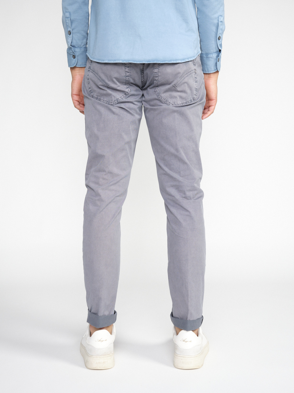 Dondup George – 5-Pocket Hose mit geradem Bein  grau 33