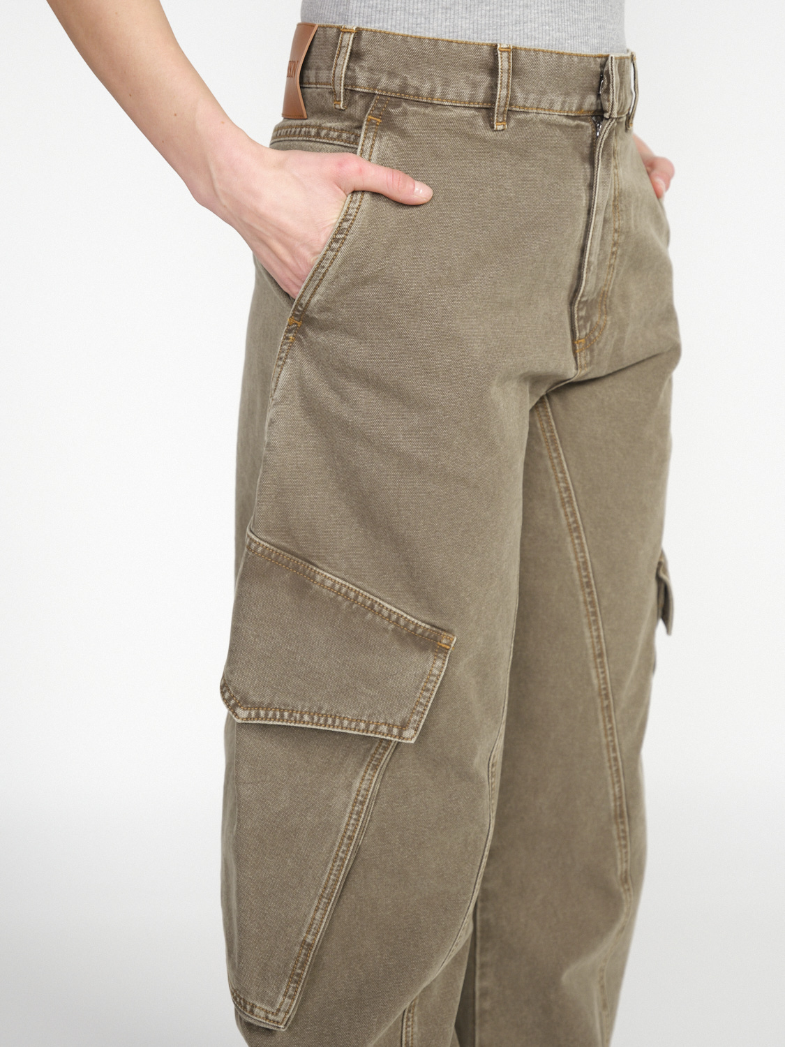 JW Anderson Twisted Cargo - Cotton cargo pants khaki 26
