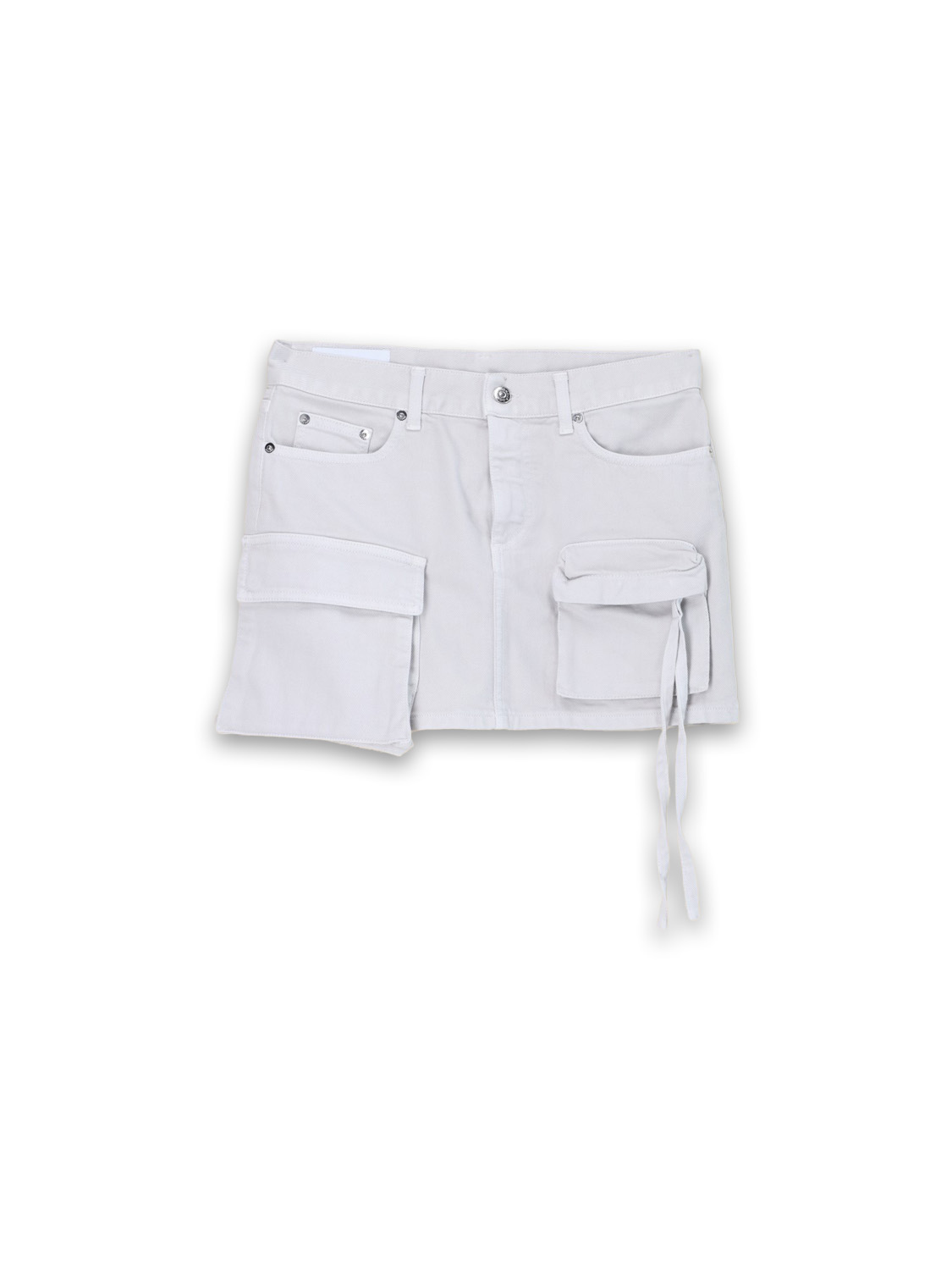 Cargo style cotton mini skirt 