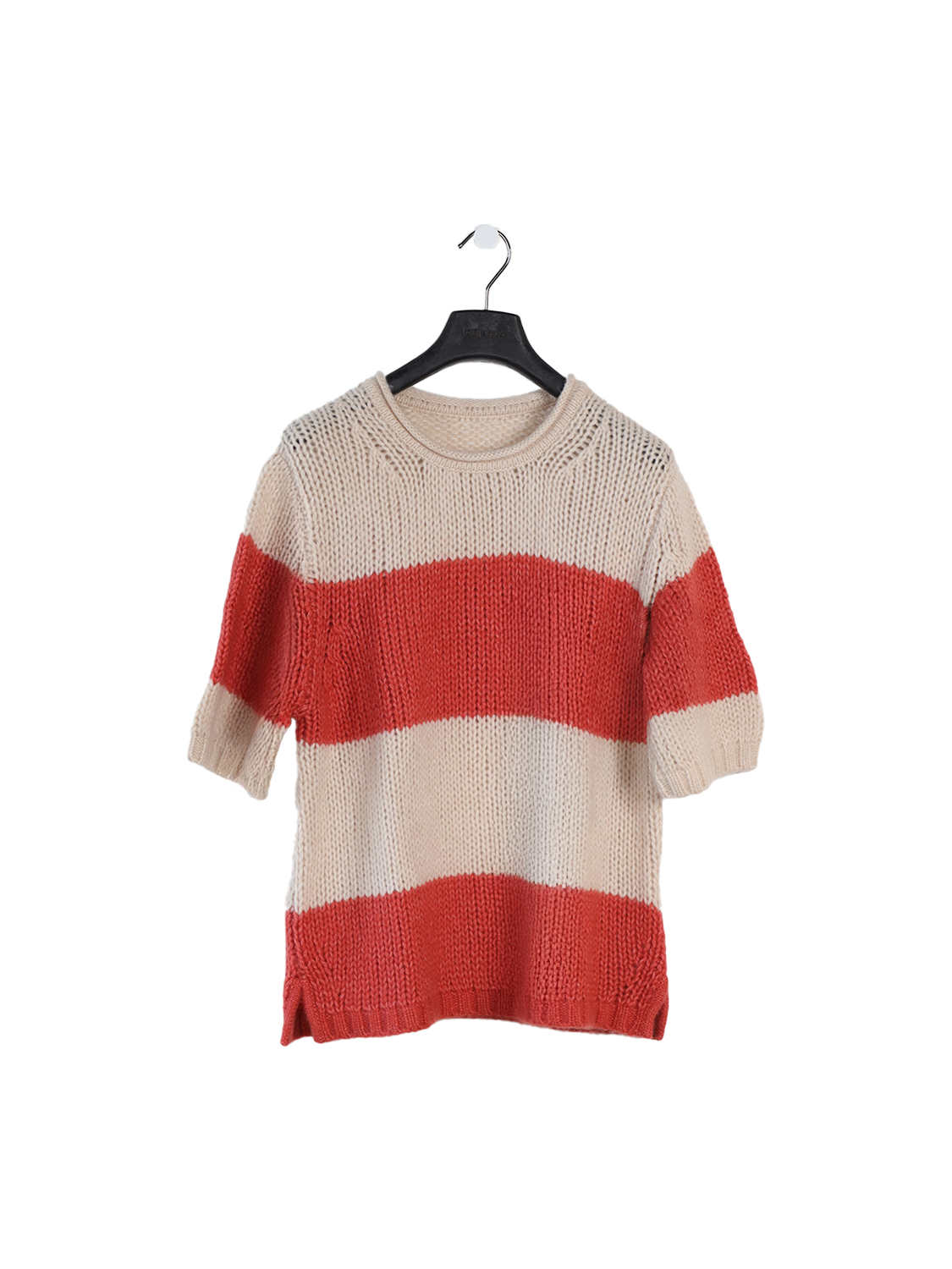 Kurzärmliger Strickpullover 