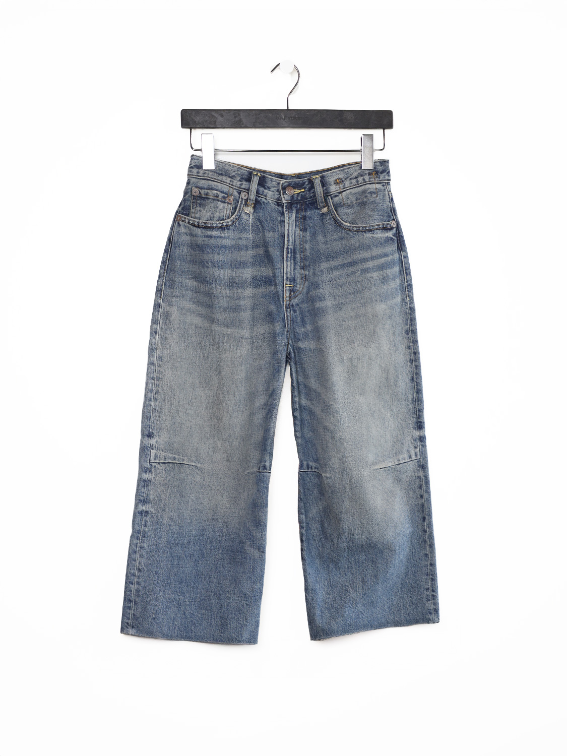 R13 Cropped Wide Leg – Jeans mit weitem Bein  blau 25