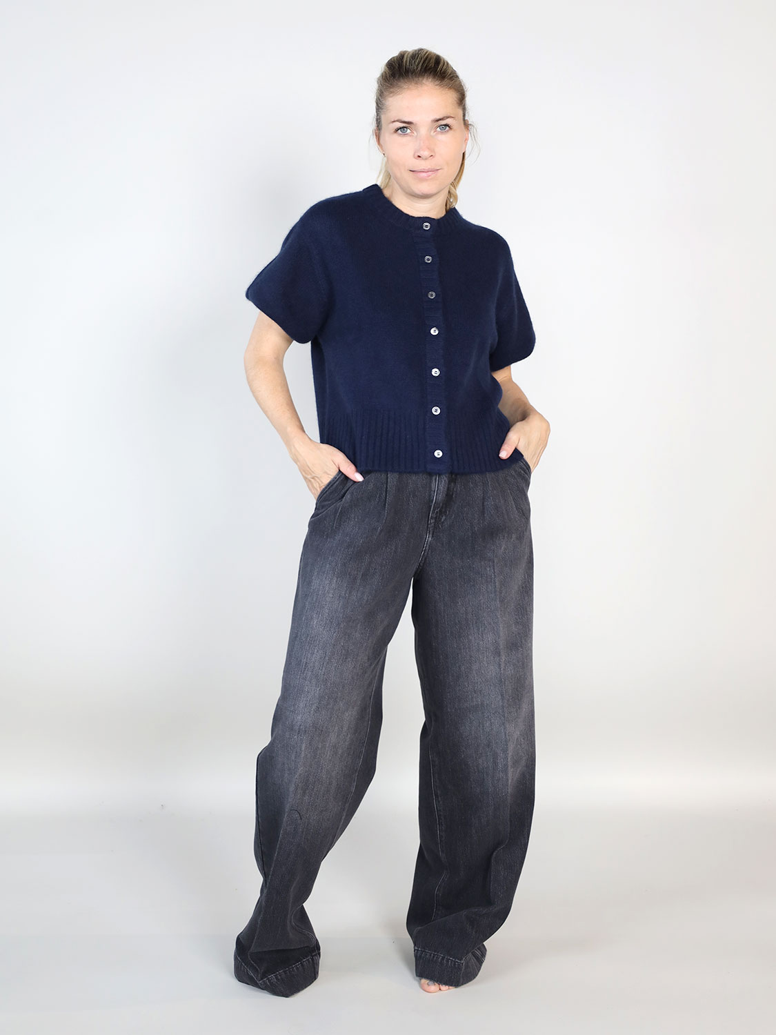 Rossi Noa – Baumwoll-Jeans  grau XS