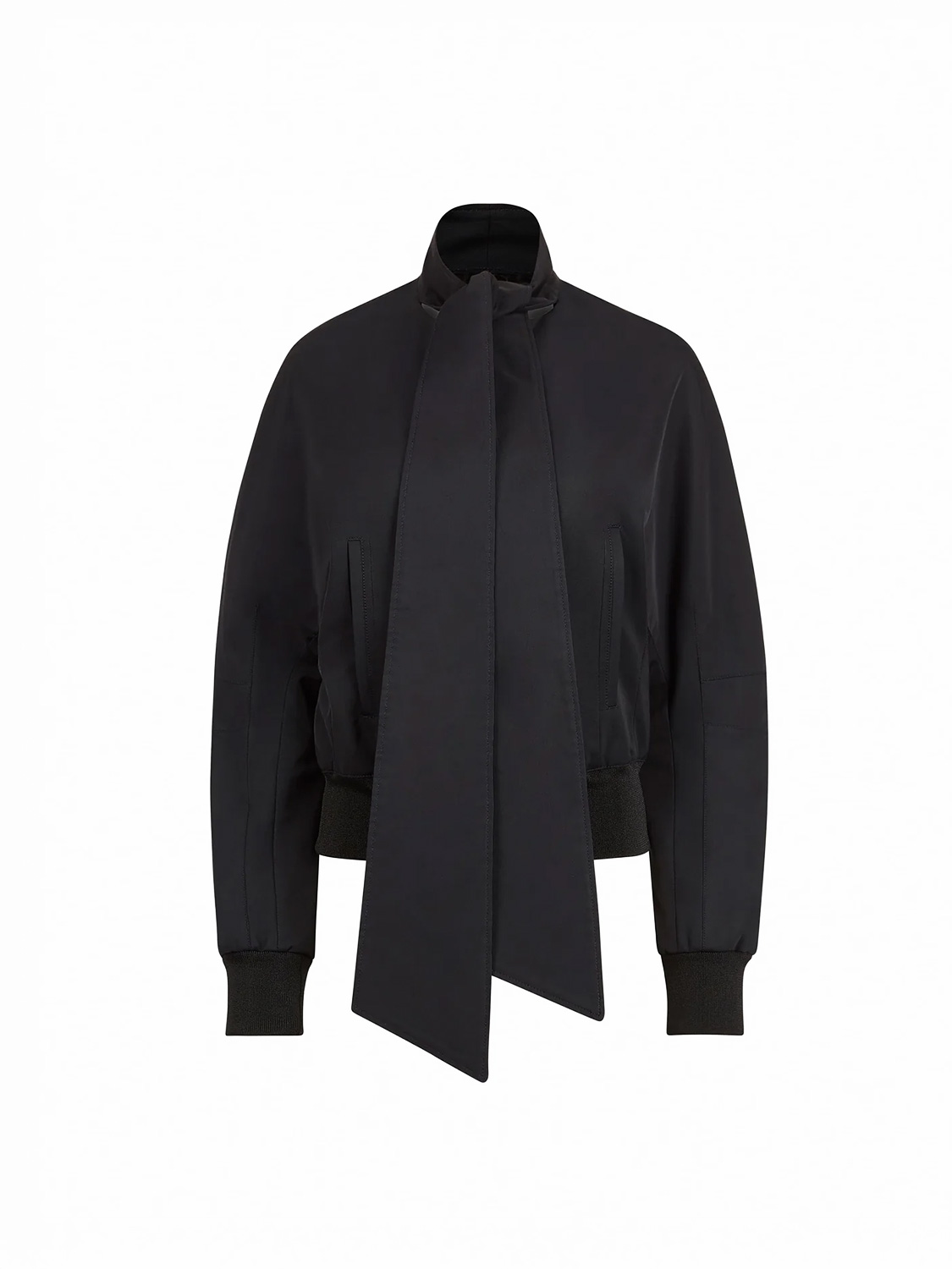 Nina Ricci Bomberjacke mit Schal   schwarz 34