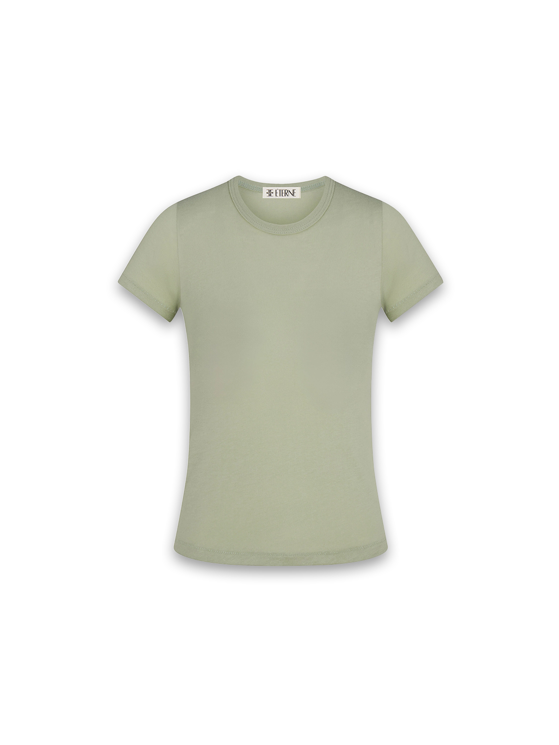 Eterne Fitted Crewneck T-Shirt khaki S
